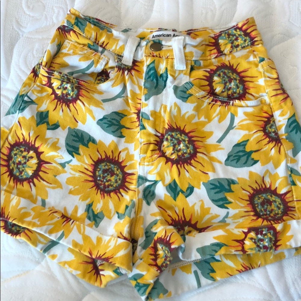 American Apparel Sunflower Shorts